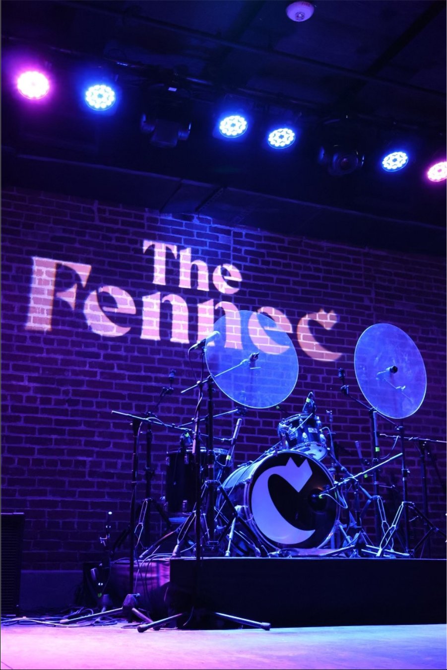 The Fennec stage with branding