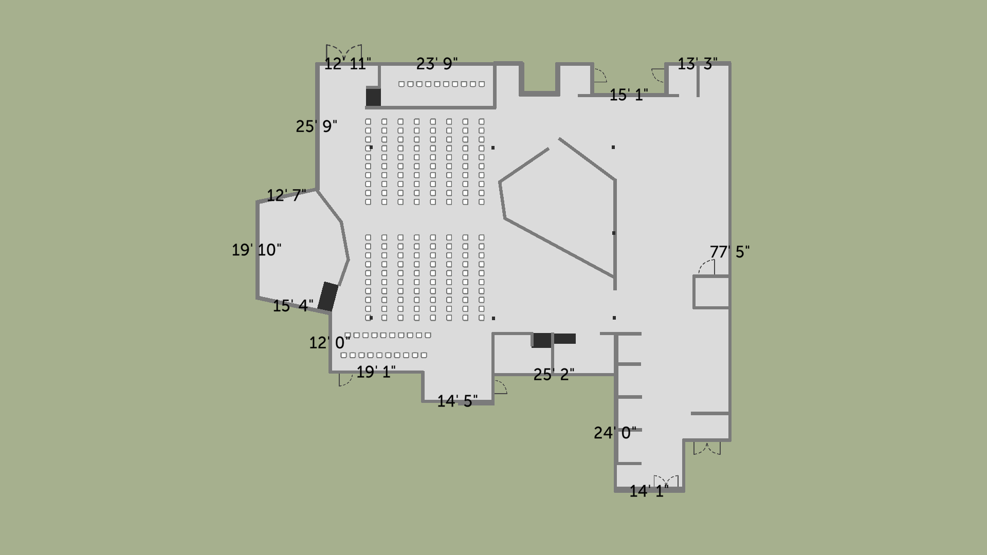 Main stage — standard table layout