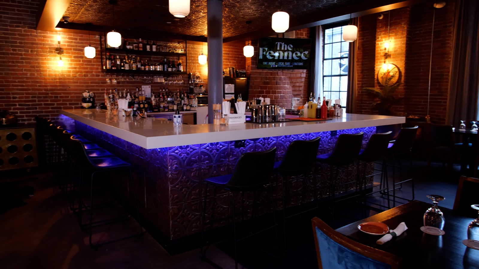 The Foxhole Lounge bar at The Fennec